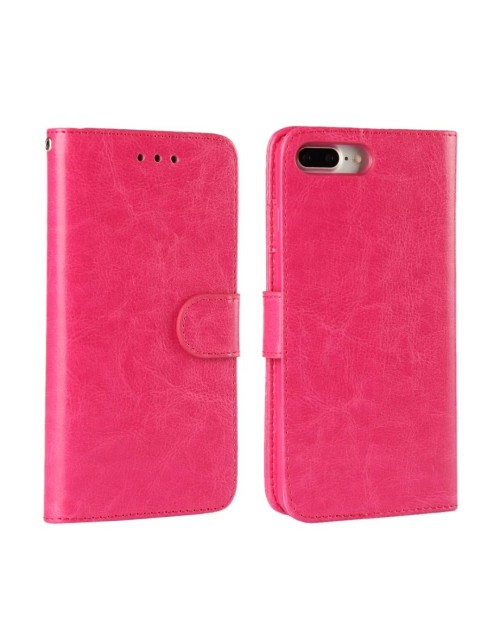 Apple iPhone 7 4.7" Phone Case PU Leather Wallet Card Slot Stand Magnetic Book Flip Cover-Pink